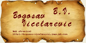 Bogosav Vicelarević vizit kartica